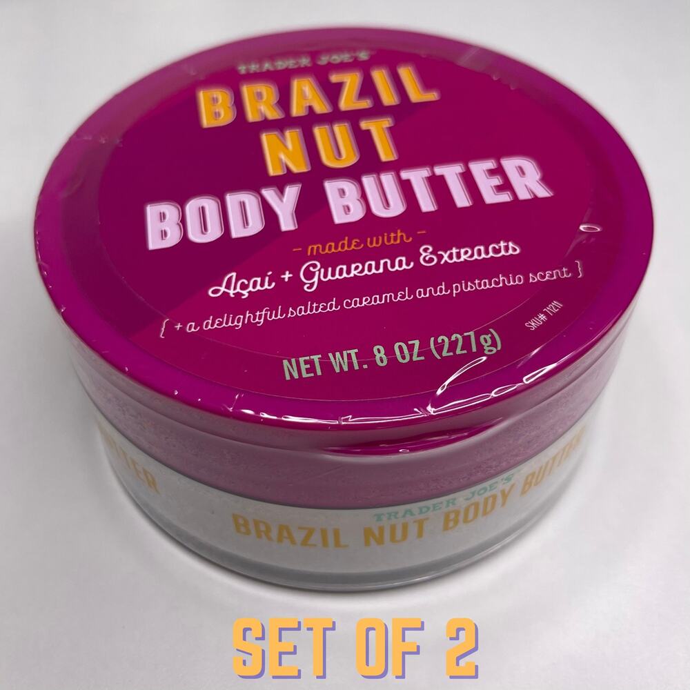 Set of 2 — Trader Joe’s Brazil Nut Body Butter — Salted Caramel Pistachio Scent!